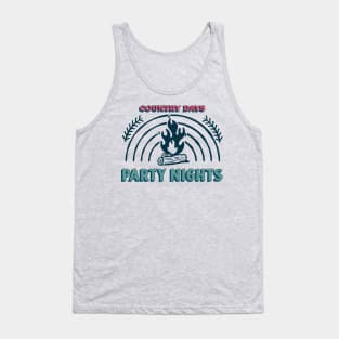 Country Days Party Nights Tank Top